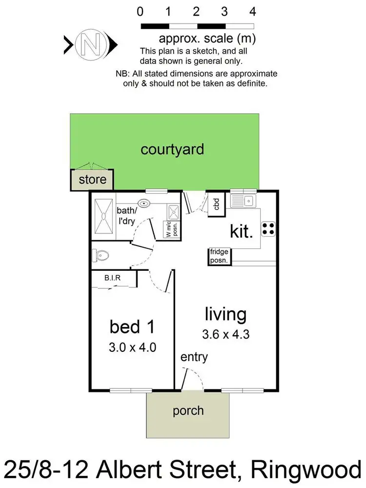 Floorplan of Homely unit listing, 25/8-12 Albert Street, Ringwood VIC 3134