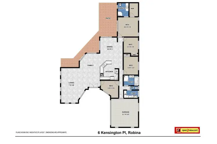 Floorplan of Homely house listing, 6 Kensington Street, Robina QLD 4226