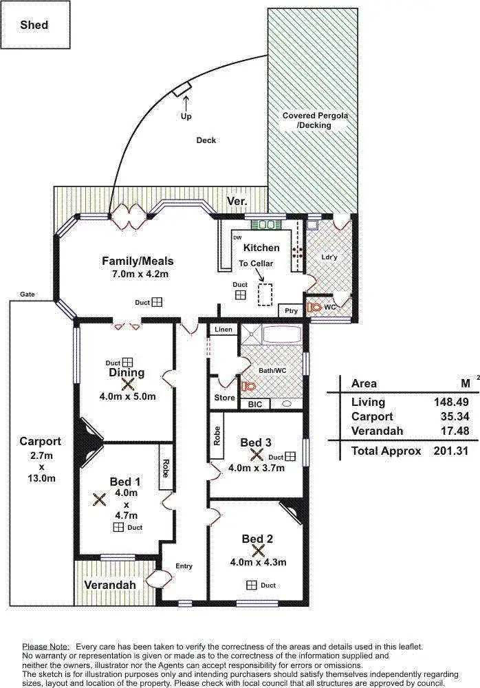 Floorplan of Homely house listing, 52 Dover Street, Malvern SA 5061