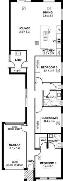 Floorplan of Homely house listing, 41A Barton Street, Blair Athol SA 5084