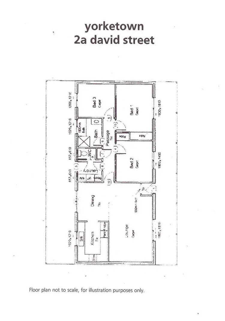 Floorplan of Homely house listing, 2A David Street, Yorketown SA 5576