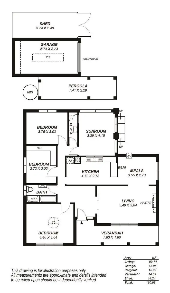 Floorplan of Homely house listing, 52 The Grove, Lower Mitcham SA 5062