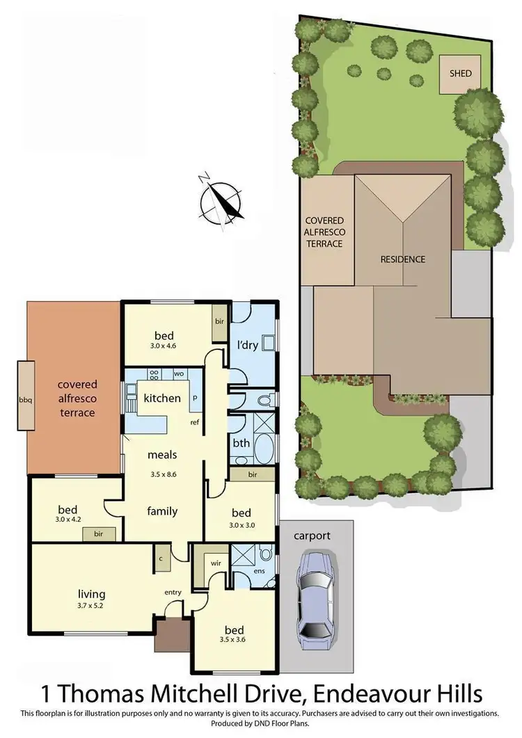 Floorplan of Homely house listing, 1 Thomas Mitchell Drive, Endeavour Hills VIC 3802