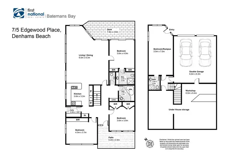 Floorplan of Homely unit listing, 7/5 Edgewood Place, Denhams Beach NSW 2536