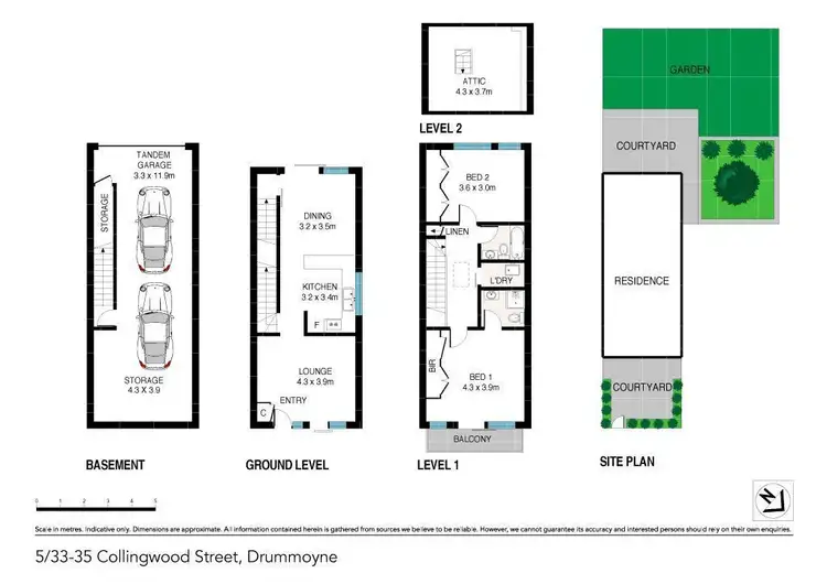 Floorplan of Homely townhouse listing, 5/33-35 Collingwood Street, Drummoyne NSW 2047