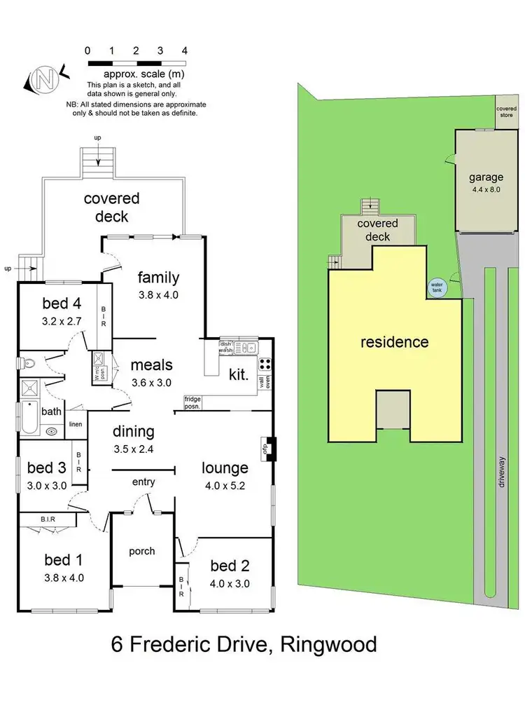 Floorplan of Homely house listing, 6 Frederic Drive, Ringwood VIC 3134