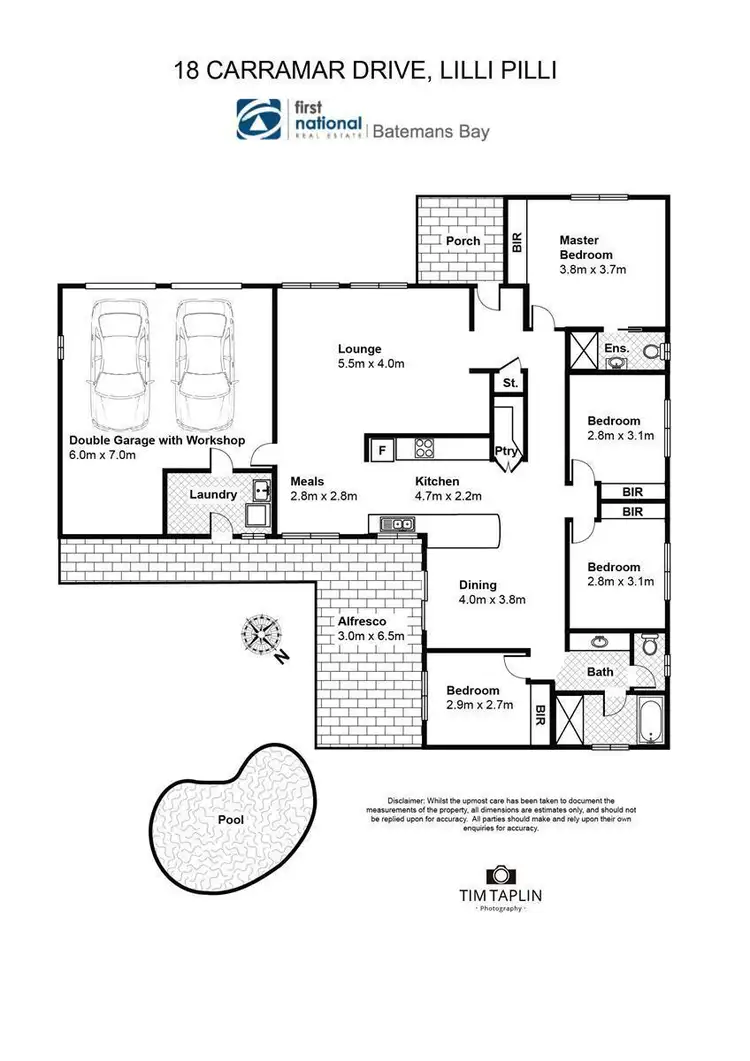 Floorplan of Homely house listing, 18 Carramar Drive, Lilli Pilli NSW 2536