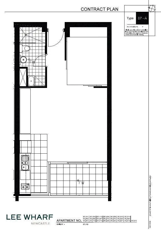 Floorplan of Homely apartment listing, 503/14 Honeysuckle Drive, Newcastle NSW 2300