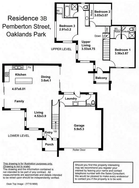 Floorplan of Homely house listing, 3B Pemberton Street, Oaklands Park SA 5046