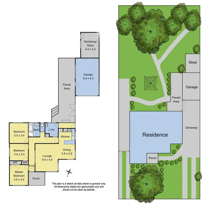 Floorplan of Homely house listing, 9 Highview Drive, Mooroolbark VIC 3138