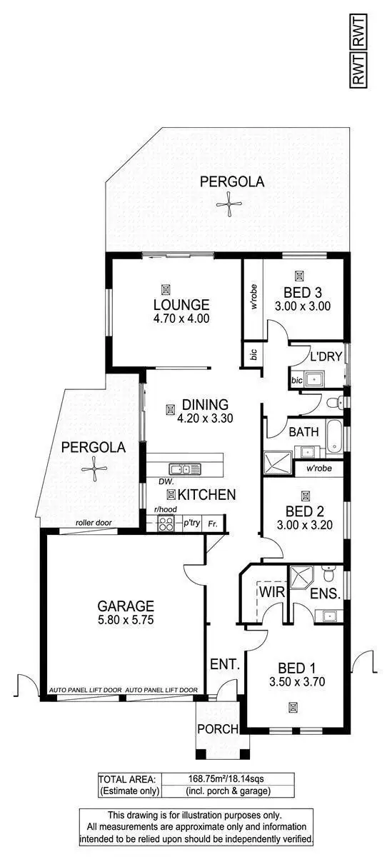 Floorplan of Homely house listing, 1 Foot Avenue, Seaton SA 5023