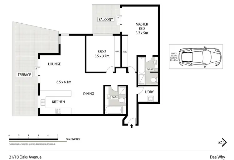 Floorplan of Homely unit listing, 21/10 Oaks Avenue, Dee Why NSW 2099