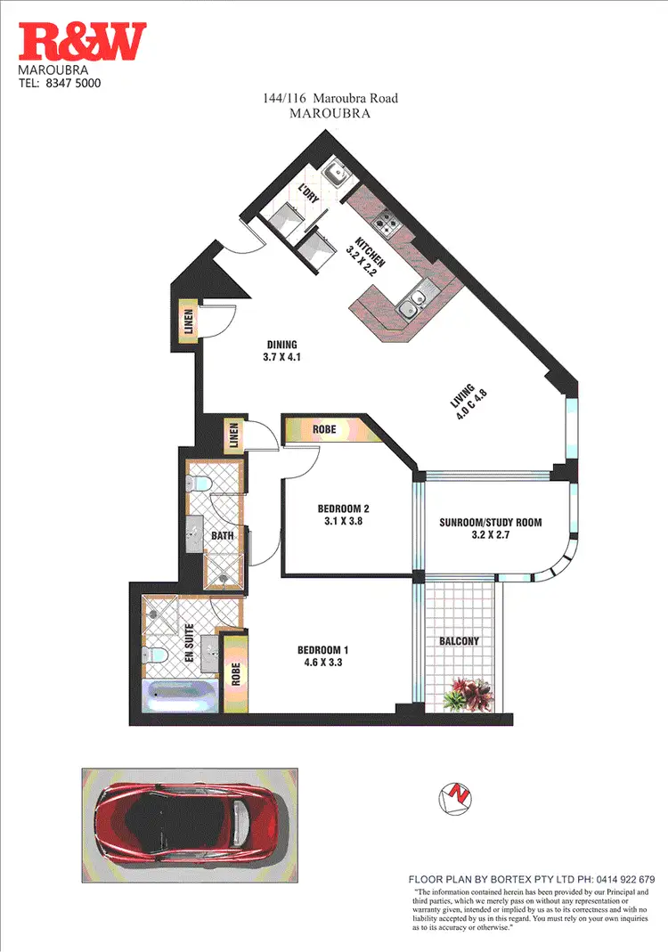 Floorplan of Homely apartment listing, 144/116-132 Maroubra Road, Maroubra NSW 2035