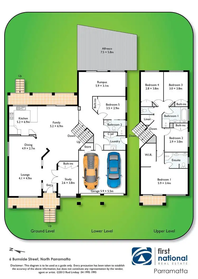 Floorplan of Homely house listing, 6 Burnside Street, North Parramatta NSW 2151