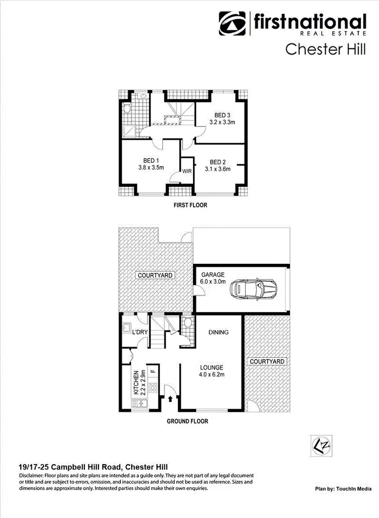Floorplan of Homely townhouse listing, 19/17-25 Campbell Hill Road, Chester Hill NSW 2162