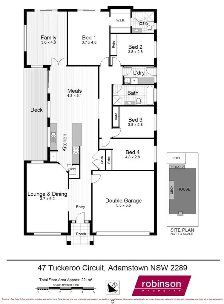 Floorplan of Homely house listing, 47 Tuckeroo Circuit, Adamstown NSW 2289