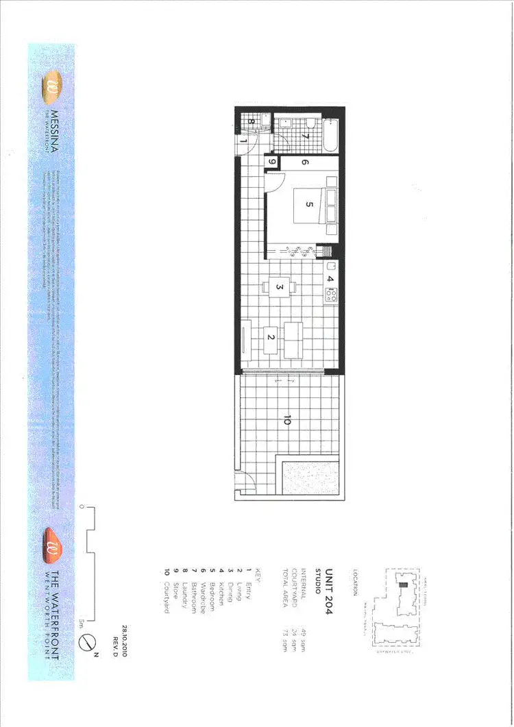 Floorplan of Homely apartment listing, Messina 204/46 Almalfi Drive, Wentworth Point NSW 2127