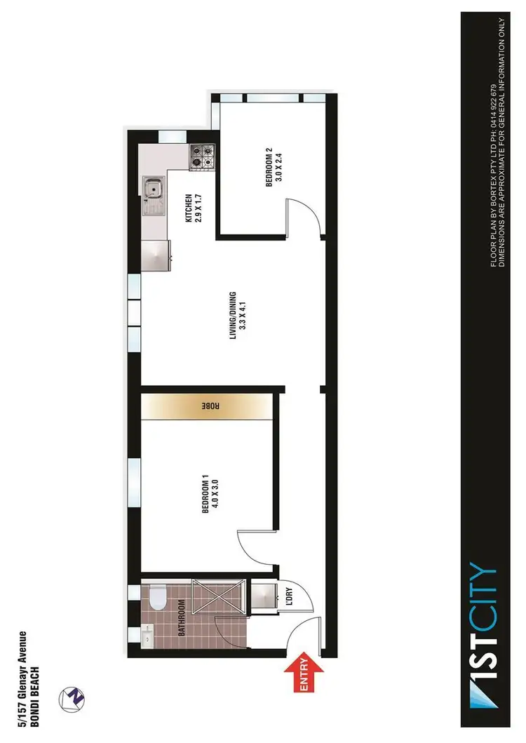 Floorplan of Homely apartment listing, 5/157 Glenayr Avenue, Bondi Beach NSW 2026