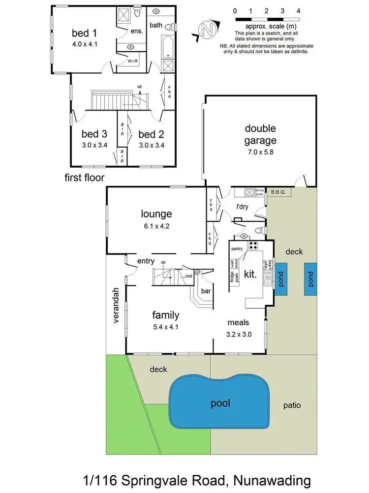 Floorplan of Homely townhouse listing, 1/116 Springvale Road, Nunawading VIC 3131
