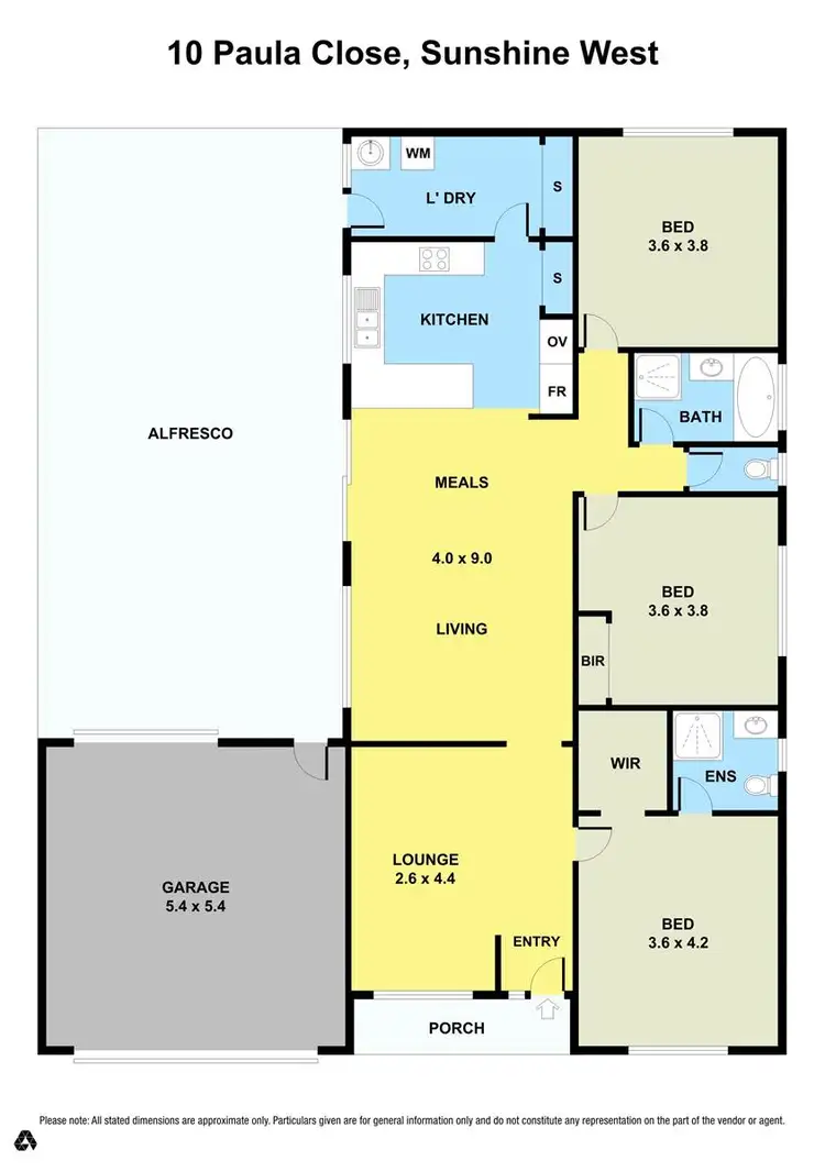 Floorplan of Homely house listing, 10 Paula Close, Sunshine West VIC 3020