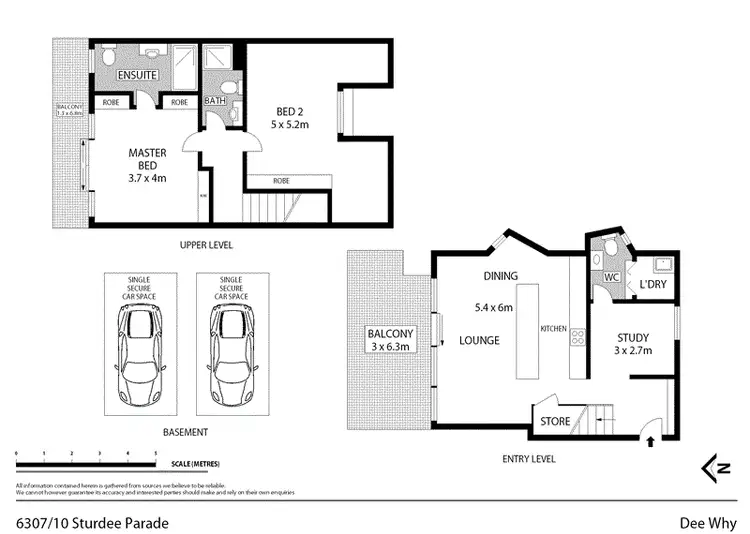 Floorplan of Homely unit listing, 6307/10 Sturdee Parade, Dee Why NSW 2099