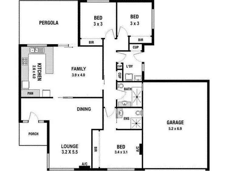 Floorplan of Homely house listing, 12 Monterey Place, Ringwood North VIC 3134