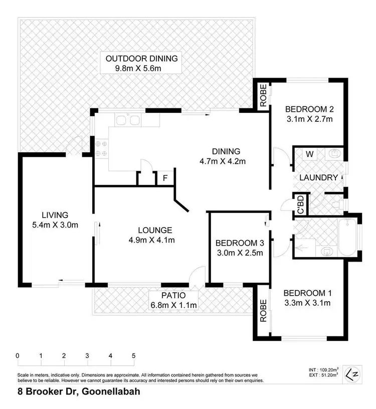 Floorplan of Homely house listing, 8 Brooker Drive, Goonellabah NSW 2480