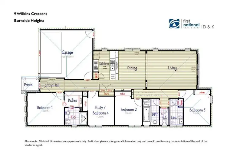 Floorplan of Homely house listing, 9 Wilkins Crescent, Burnside Heights VIC 3023