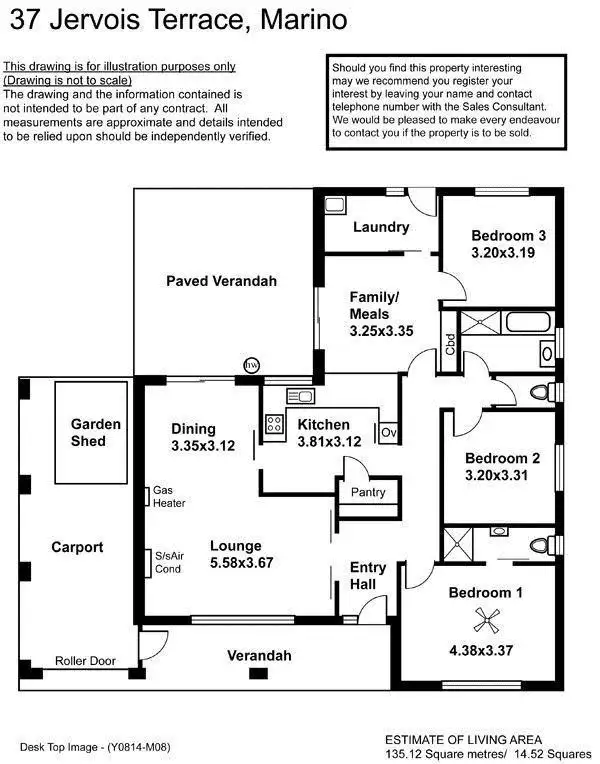 Floorplan of Homely house listing, 37 Jervois Terrace, Marino SA 5049