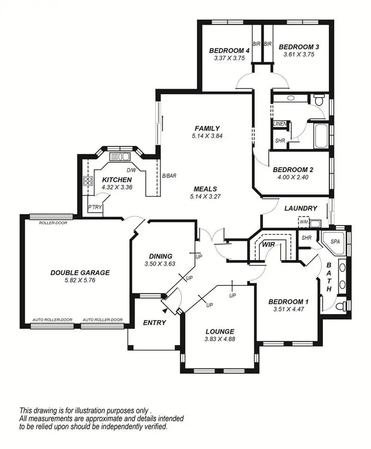 Floorplan of Homely house listing, 65 Sturt Approach, Flagstaff Hill SA 5159
