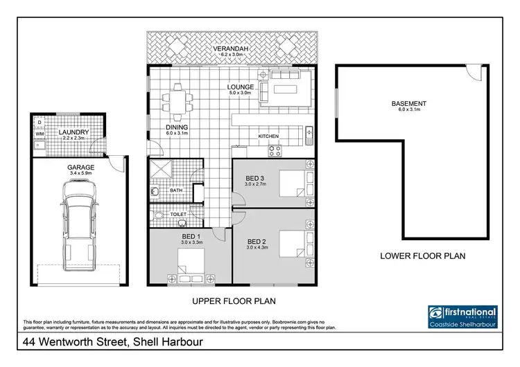 Floorplan of Homely house listing, 44 Wentworth Street, Shellharbour NSW 2529