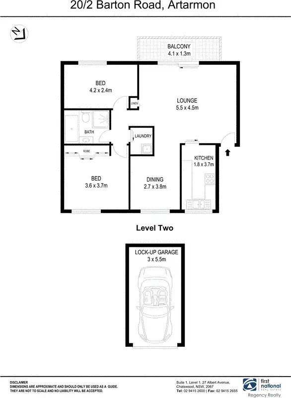 Floorplan of Homely apartment listing, 20/2 Barton Road, Artarmon NSW 2064