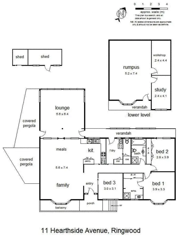 Floorplan of Homely house listing, 11 Hearthside Court, Ringwood VIC 3134