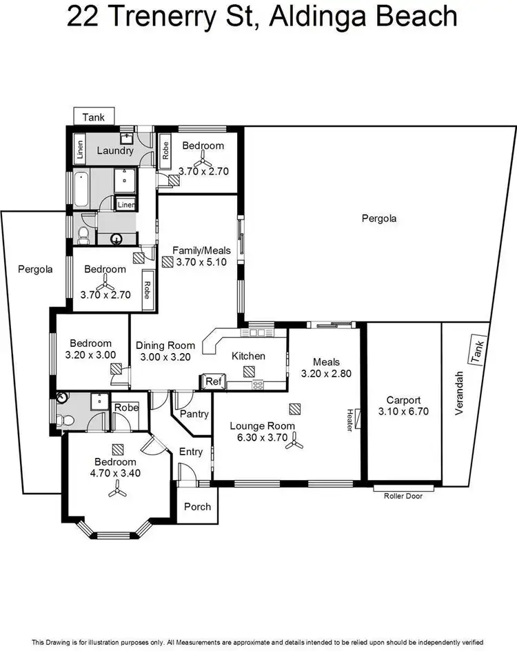 Floorplan of Homely house listing, 22 Trenerry Street, Aldinga Beach SA 5173