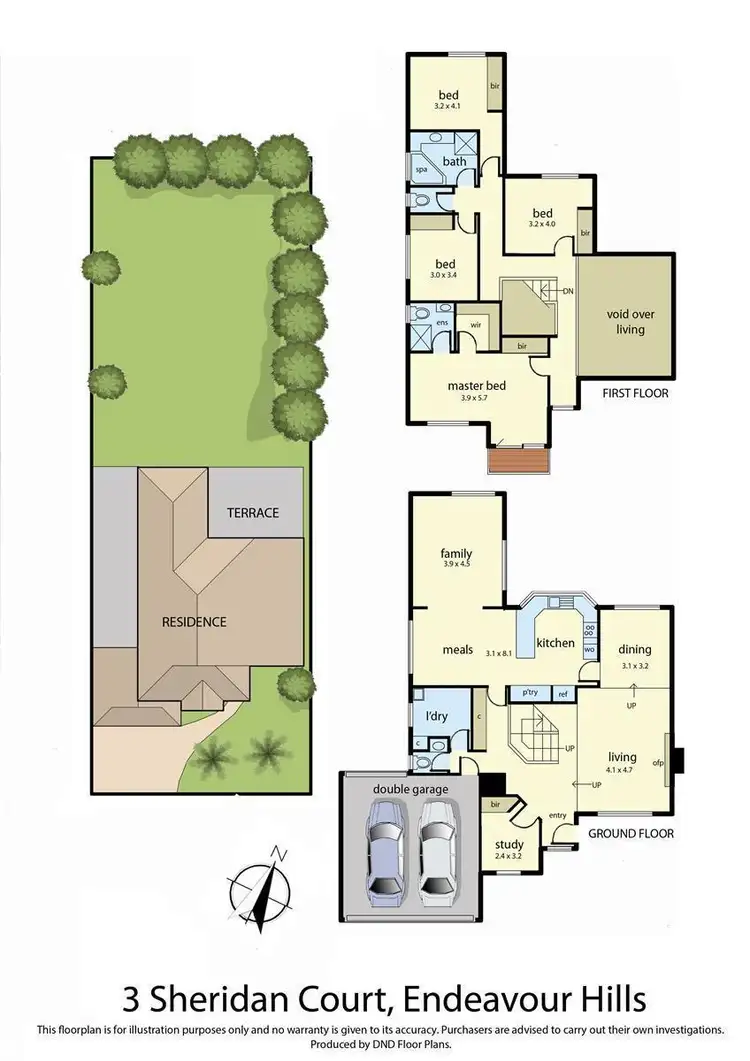 Floorplan of Homely house listing, 3 Sheridan Court, Endeavour Hills VIC 3802