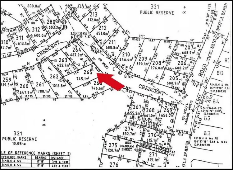 Floorplan of Homely land listing, LOT 265/12 Courtenay Crescent, Long Beach NSW 2536