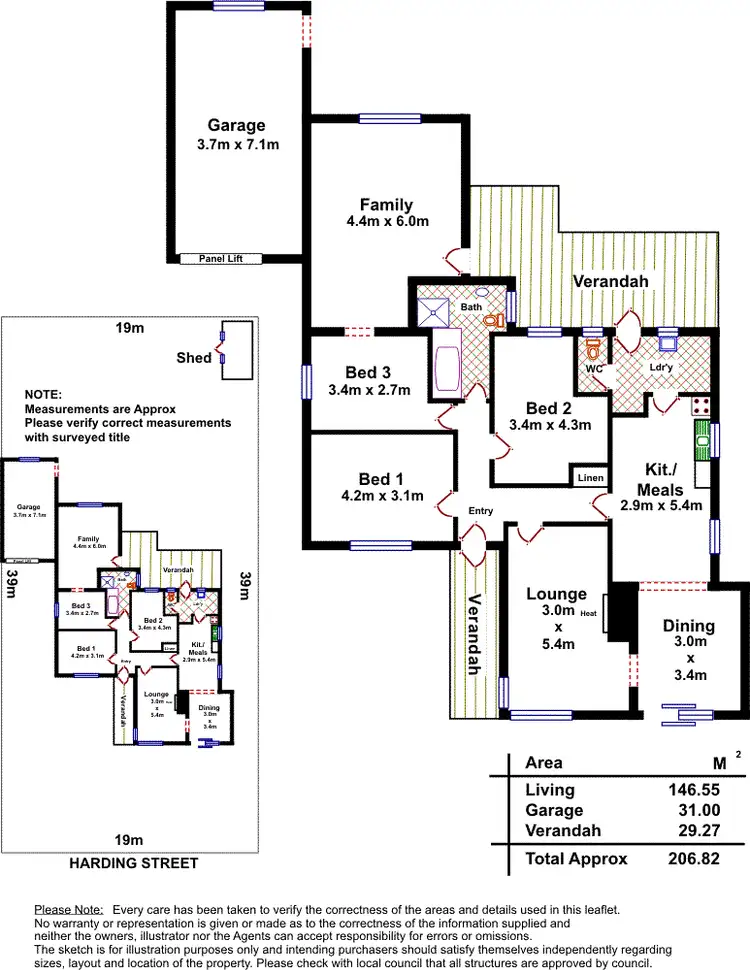 Floorplan of Homely house listing, 70 Harding Street, Somerton Park SA 5044