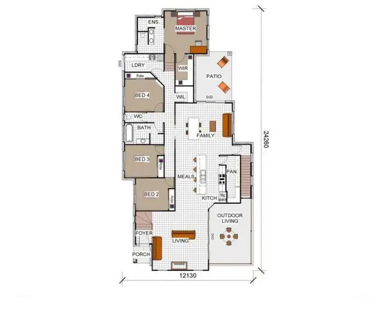 Floorplan of Homely house listing, 48 Parkview Drive, Springfield Lakes QLD 4300