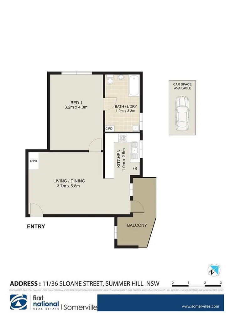 Floorplan of Homely apartment listing, 11/36 Sloane Street, Summer Hill NSW 2130