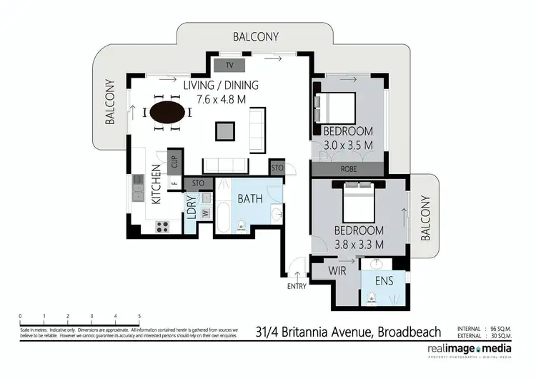 Floorplan of Homely apartment listing, 31/4 Britannia Avenue, Broadbeach QLD 4218