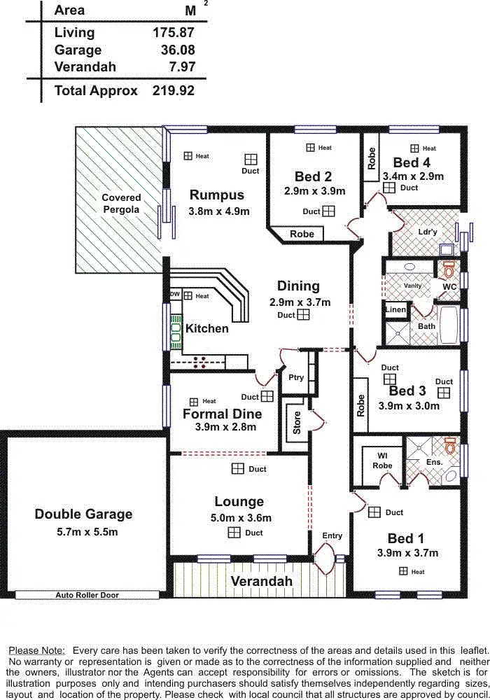 Floorplan of Homely house listing, 22 Springbank Boulevard, Burton SA 5110