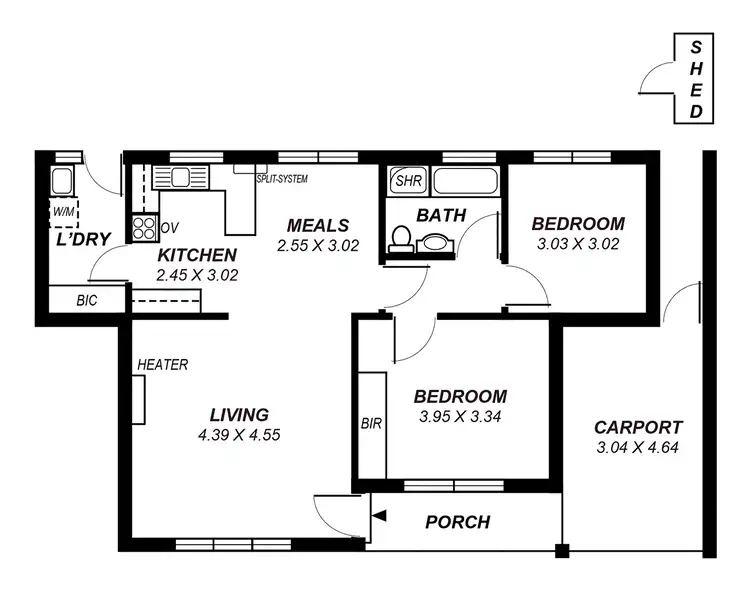 Floorplan of Homely unit listing, 2/40 Partridge Street, Glenelg SA 5045