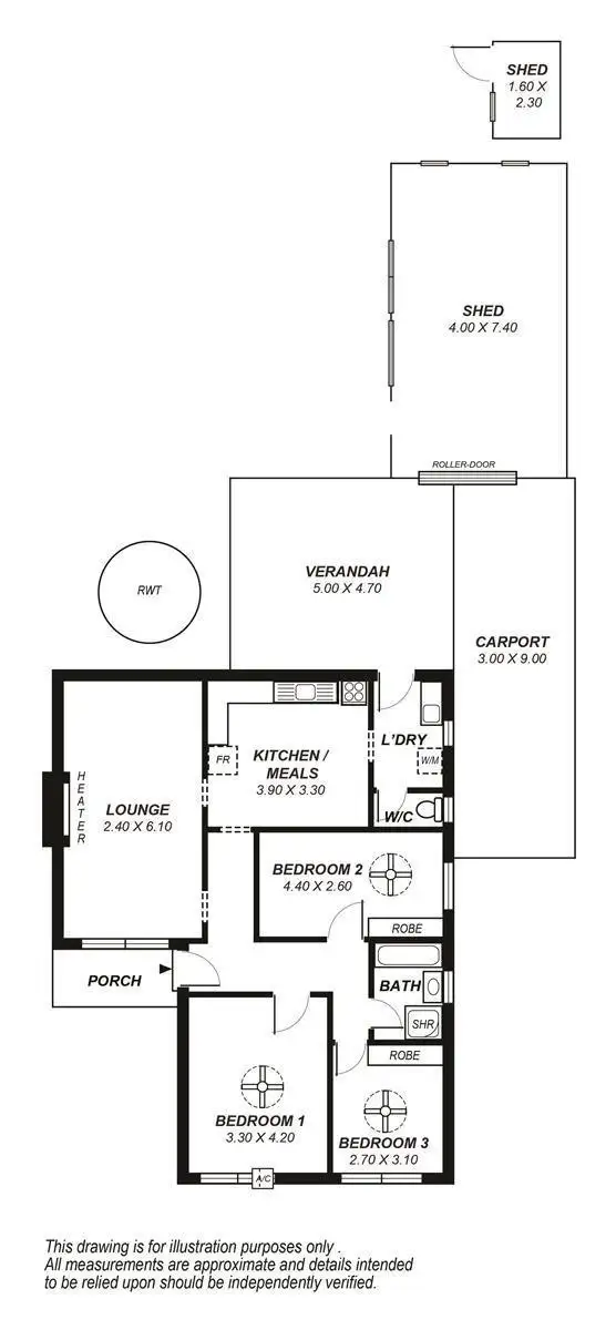 Floorplan of Homely house listing, 4 Chasewater Street, Lower Mitcham SA 5062