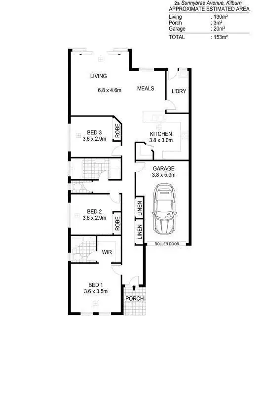 Floorplan of Homely house listing, 2a Sunnybrae Avenue, Kilburn SA 5084