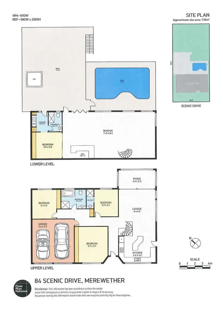 Floorplan of Homely house listing, 84 Scenic Drive, Merewether NSW 2291