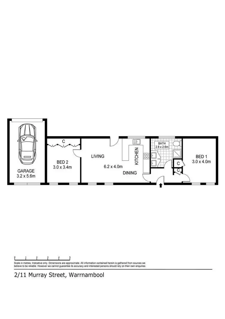 Floorplan of Homely house listing, 2/11 Murray Street, Warrnambool VIC 3280
