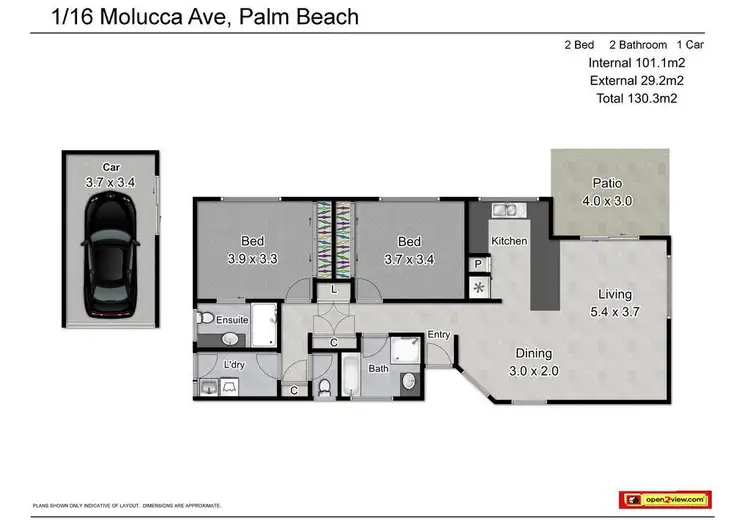 Floorplan of Homely unit listing, 1/16 Molucca Avenue, Palm Beach QLD 4221
