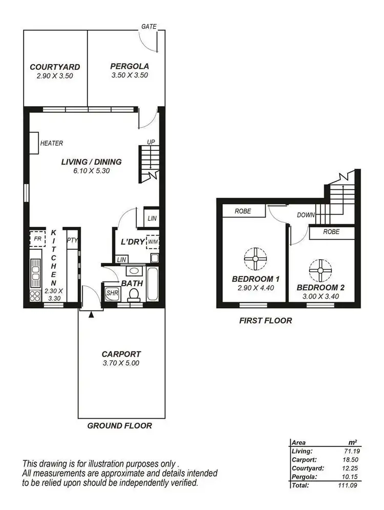 Floorplan of Homely unit listing, 3/571 Portrush Road, Glenunga SA 5064