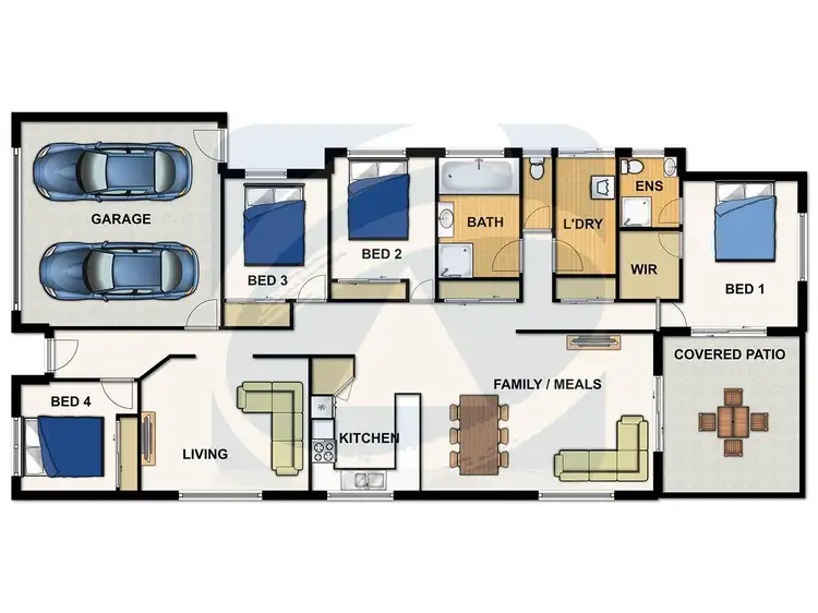 Floorplan of Homely house listing, 34 Darryl Street, Loganlea QLD 4131