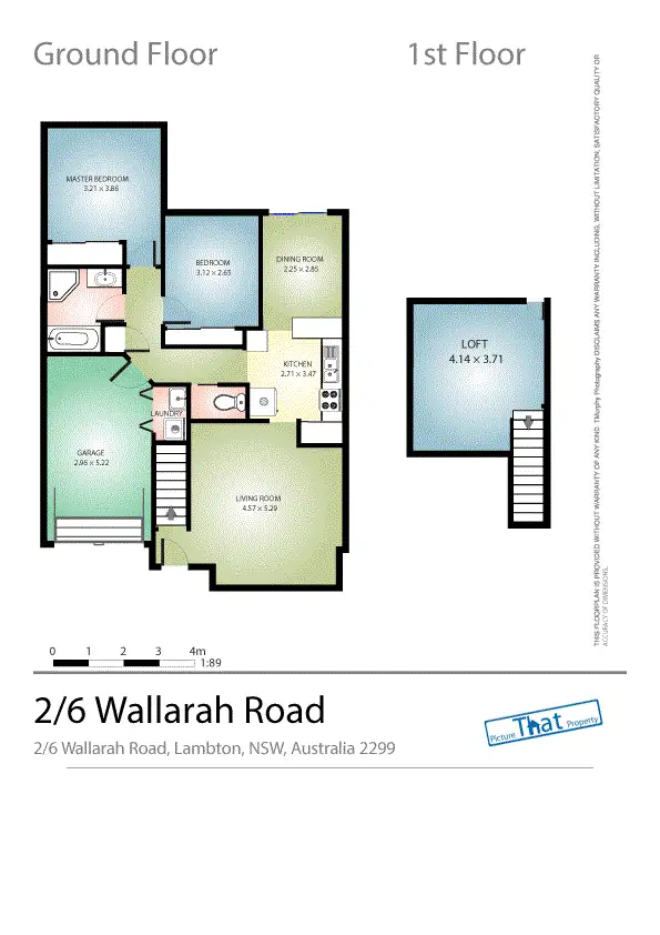 Floorplan of Homely unit listing, 2/6 Wallarah Road, Lambton NSW 2299